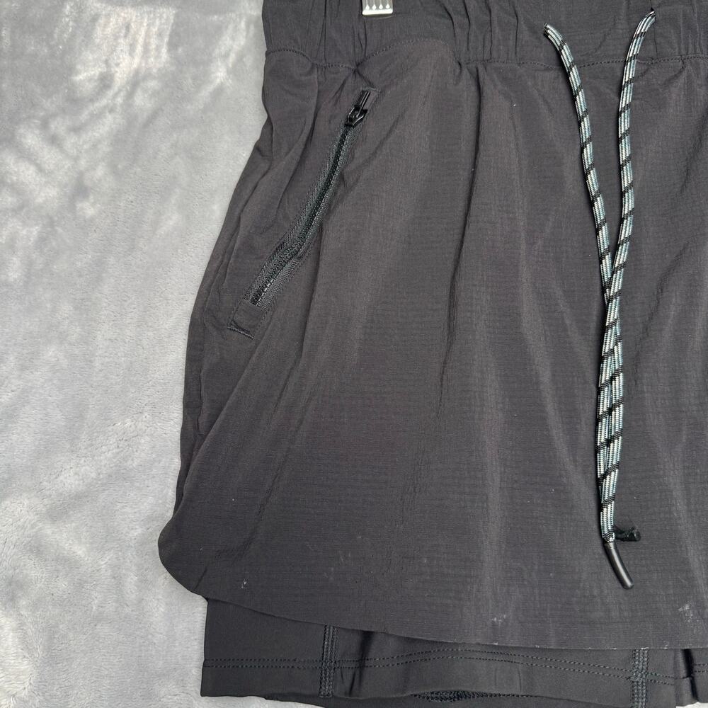 Athleta Trekkie Skort Womens 6 Black Nylon‎ Stretch RipStop Lightweight Active